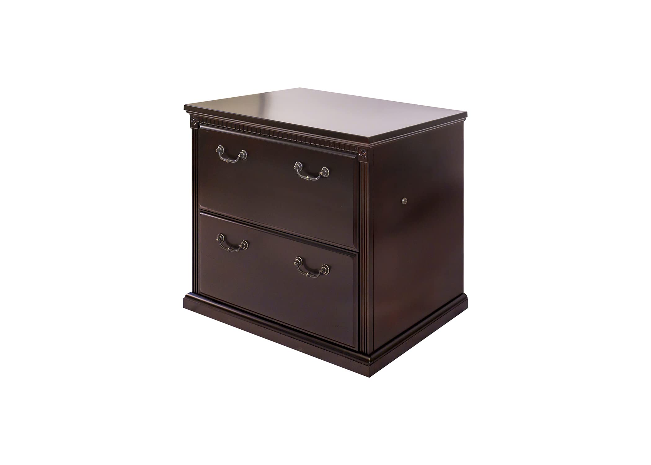 Martin Furniture Huntington Club 2-Drawer Lateral Office File Cabinet - Perfect for Home Office, Business Storage & Organization