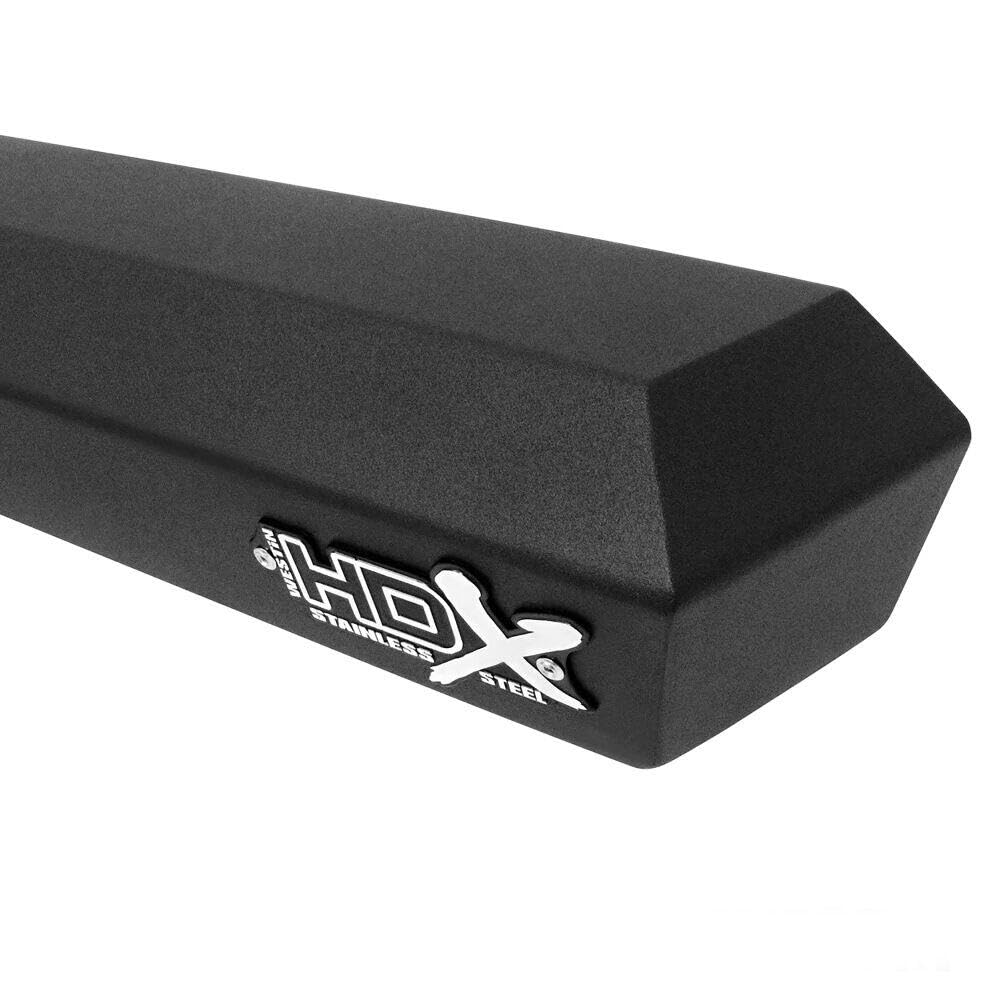 HDX Stainless Steel Drop Wheel-to-Wheel Nerf Step Bars - Heavy Duty Truck Running Boards for Easy Access & Off-Road Protection