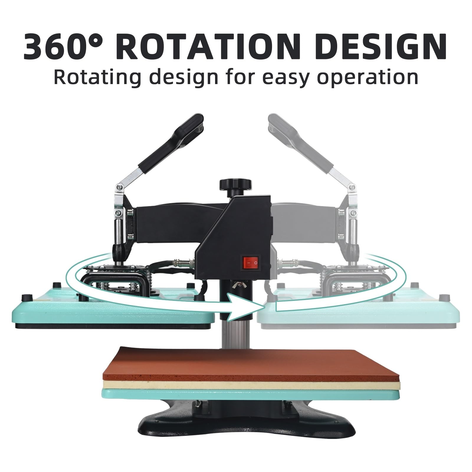 5-in-1 ColorSub Heat Press Machine 12x15 Inch for T-Shirts & Sublimation - Perfect for DIY Custom Apparel, Mugs, Hats & Home Business Use