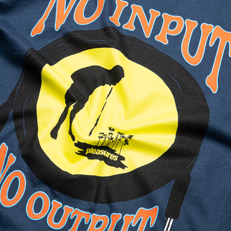 Pleasures Input Tee - Blue Dusk Casual T-Shirt for Men & Women | Streetwear Fashion for Everyday Wear