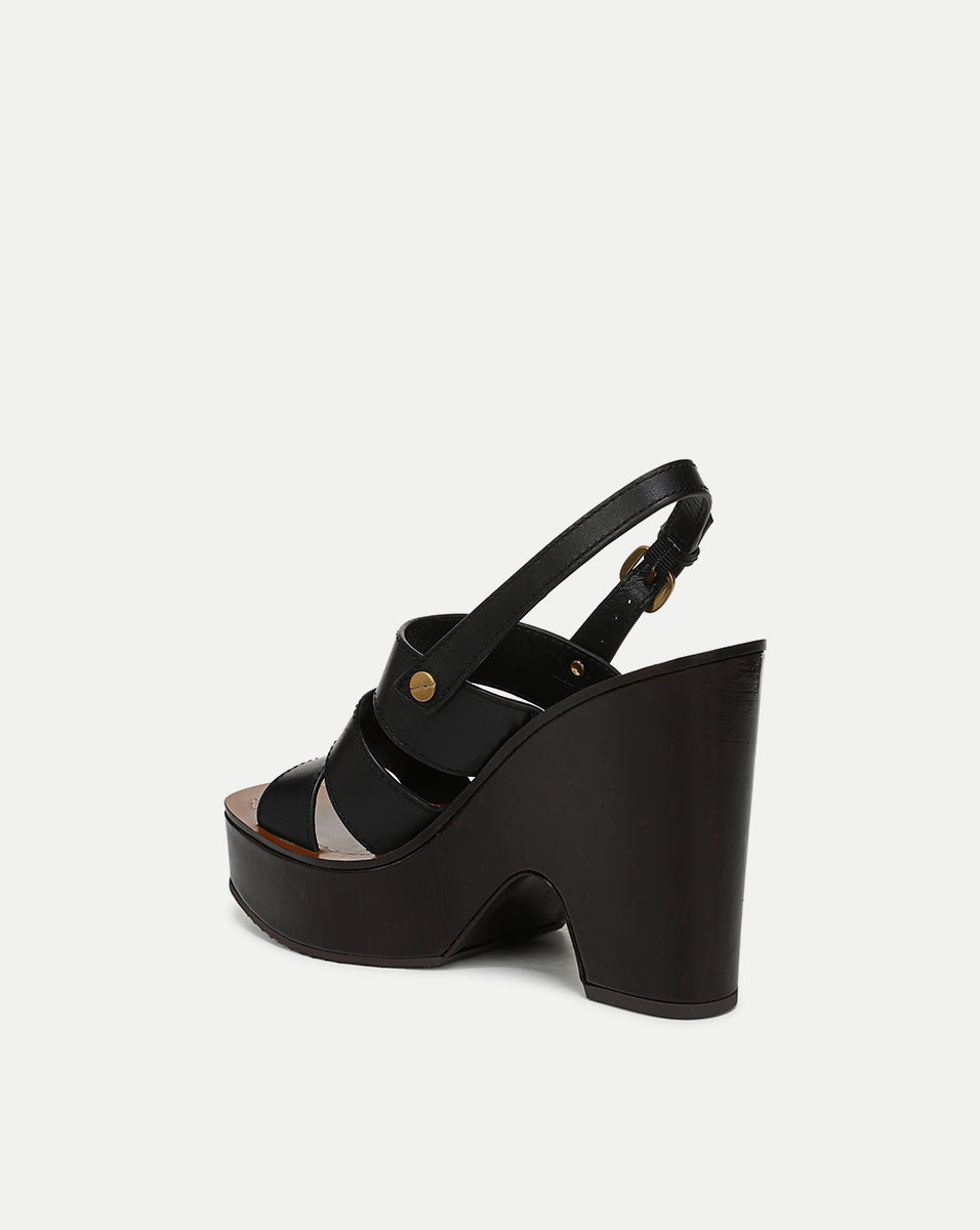 Peony Leather Platform Sandals for Women - Comfortable High Heel Summer Sandals with Cushioned Insole | Perfect for Beach, Vacation & Casual Outfits