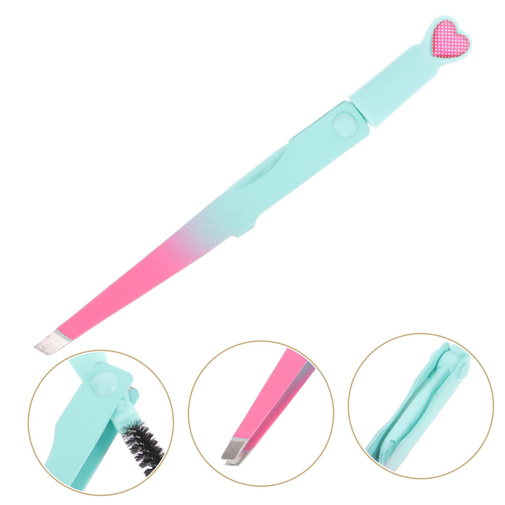 3-in-1 Eyebrow Trimmer Set with Comb, Brush & Tweezers - Multi-Functional Grooming Kit for Precise Eyebrow Shaping & Eyelash Care | Perfect for Home, Travel & Salon Use