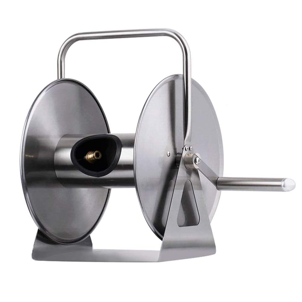 Durable Wall Mount Hose Reel Holder - Heavy Duty Garden Hose Storage Organizer for Outdoor Watering, Car Washing & Yard Maintenance - Easy Install Rust-Resistant Water Pipe Rack (Perfect for Backyards, Patios & Garage Organization)