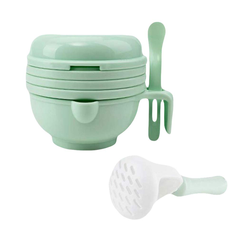 Portable Baby Food Maker & Masher - Mash & Serve Bowl for Fruits & Vegetables - Easy Baby Food Feeder & Ricer Tool - Perfect for Homemade Baby Puree & On-the-Go Feeding