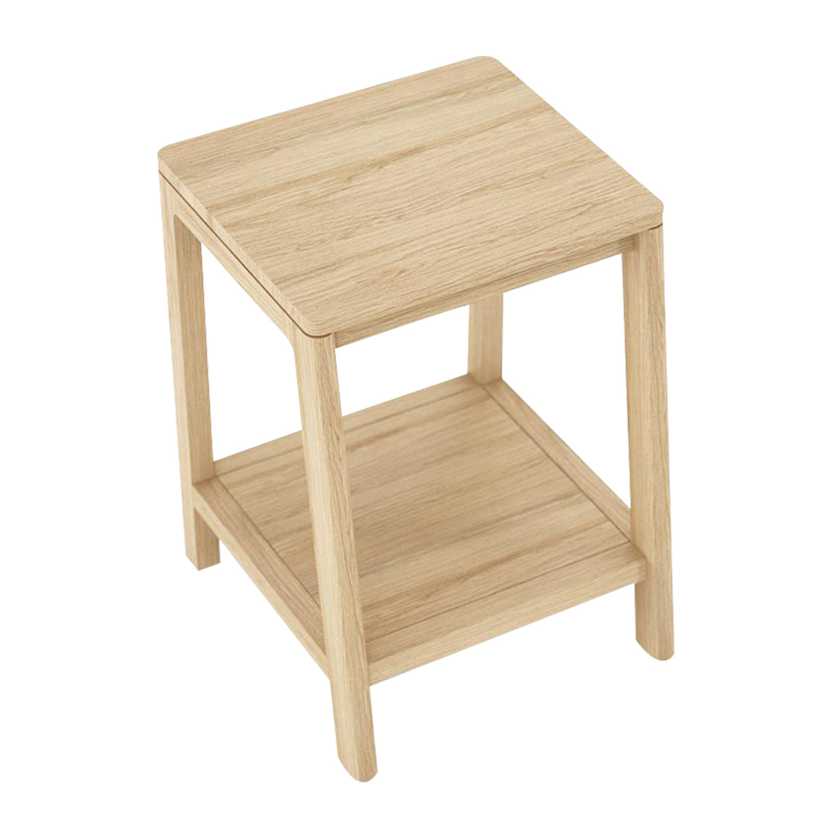 Circa Side Table - Modern End Table with Wooden Top & Metal Base for Living Room, Bedroom, or Office - Stylish & Functional Small Table for Home Decor
