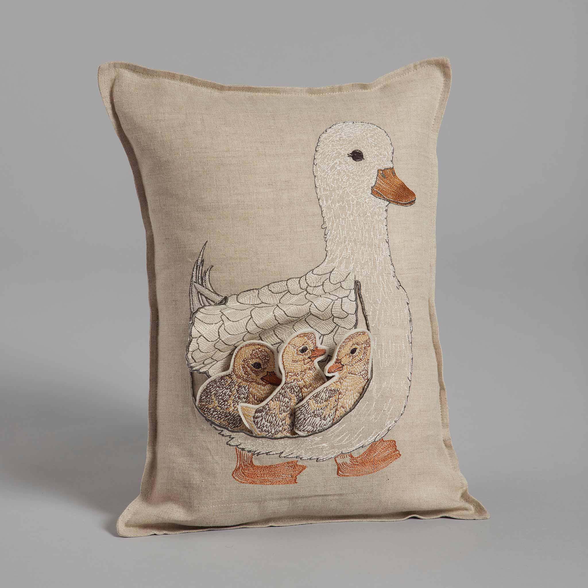 Mama Duck Pocket Pillow - Soft Plush Stuffed Animal Toy for Kids & Nursery Decor | Coral & Tusk | Perfect for Bedtime, Playtime & Nursery Room Decorations