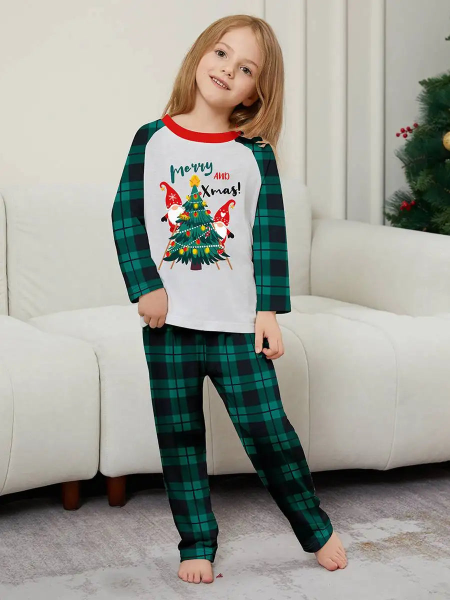 Christmas Matching Family Pajamas Set - Cozy Holiday Pjs with Festive Christmas Tree Design - Perfect for Family Photos, Christmas Morning & Holiday Gatherings