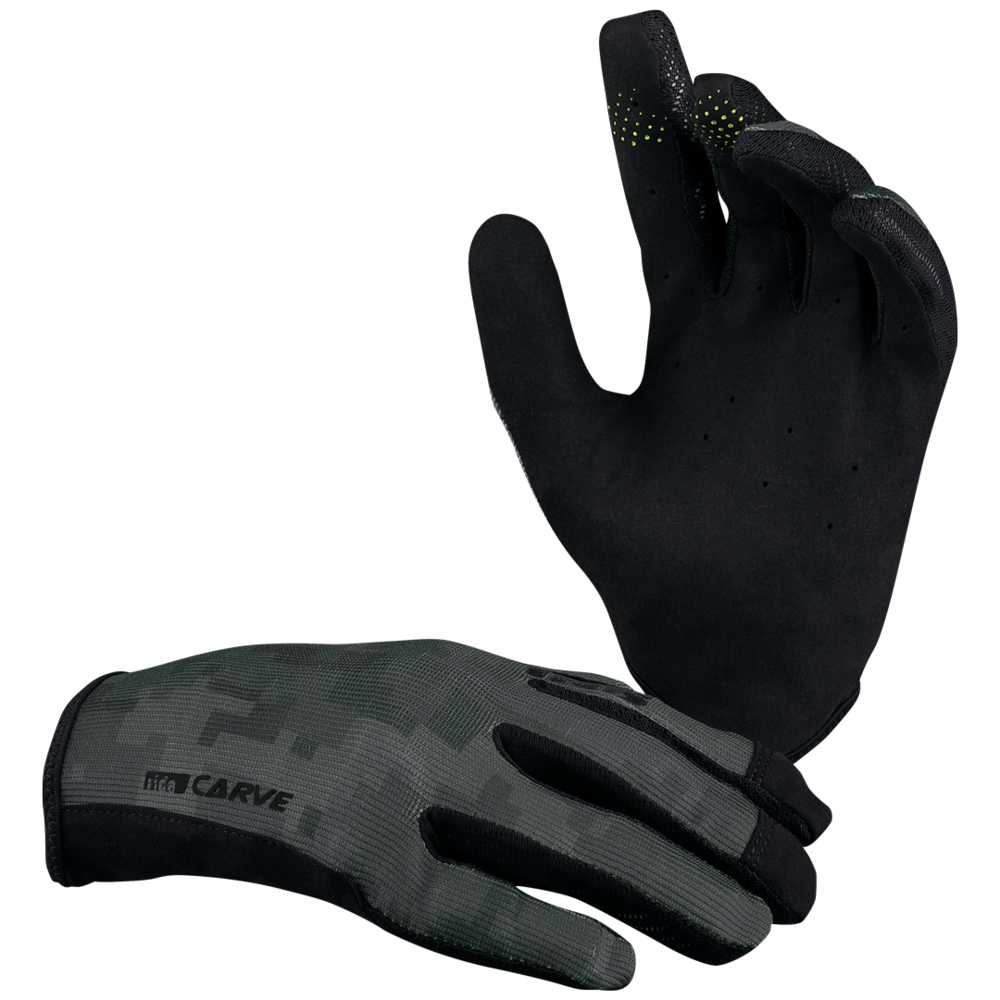 iXS Carve Full Finger Gloves - Durable Mountain Bike & Cycling Gloves for Men & Women - Perfect for Trail Riding, Downhill & BMX - Enhanced Grip & Protection