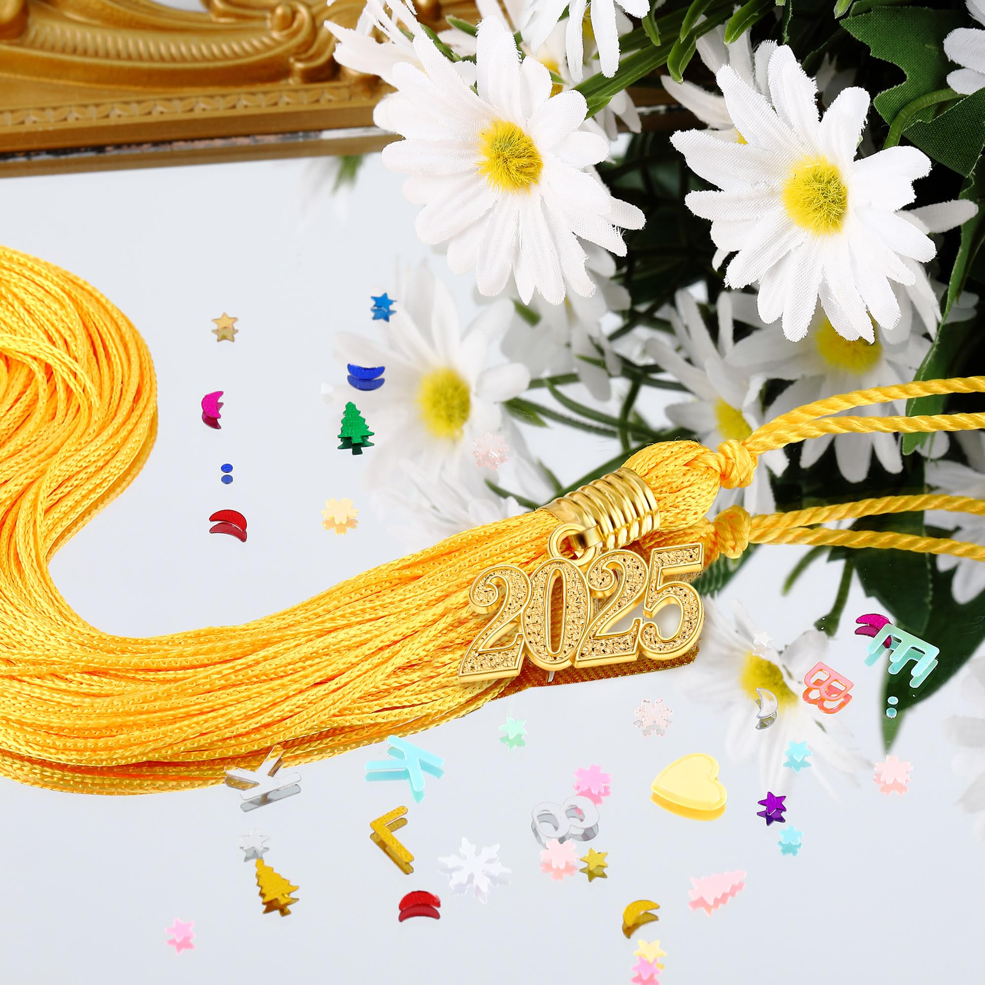 12-Piece 2024 Graduation Tassels Set - Classic Academic Cap Tassels for High School & College Graduation Ceremonies, Parties & Decorations - Perfect for Graduation Photos, Yearbooks & Keepsakes