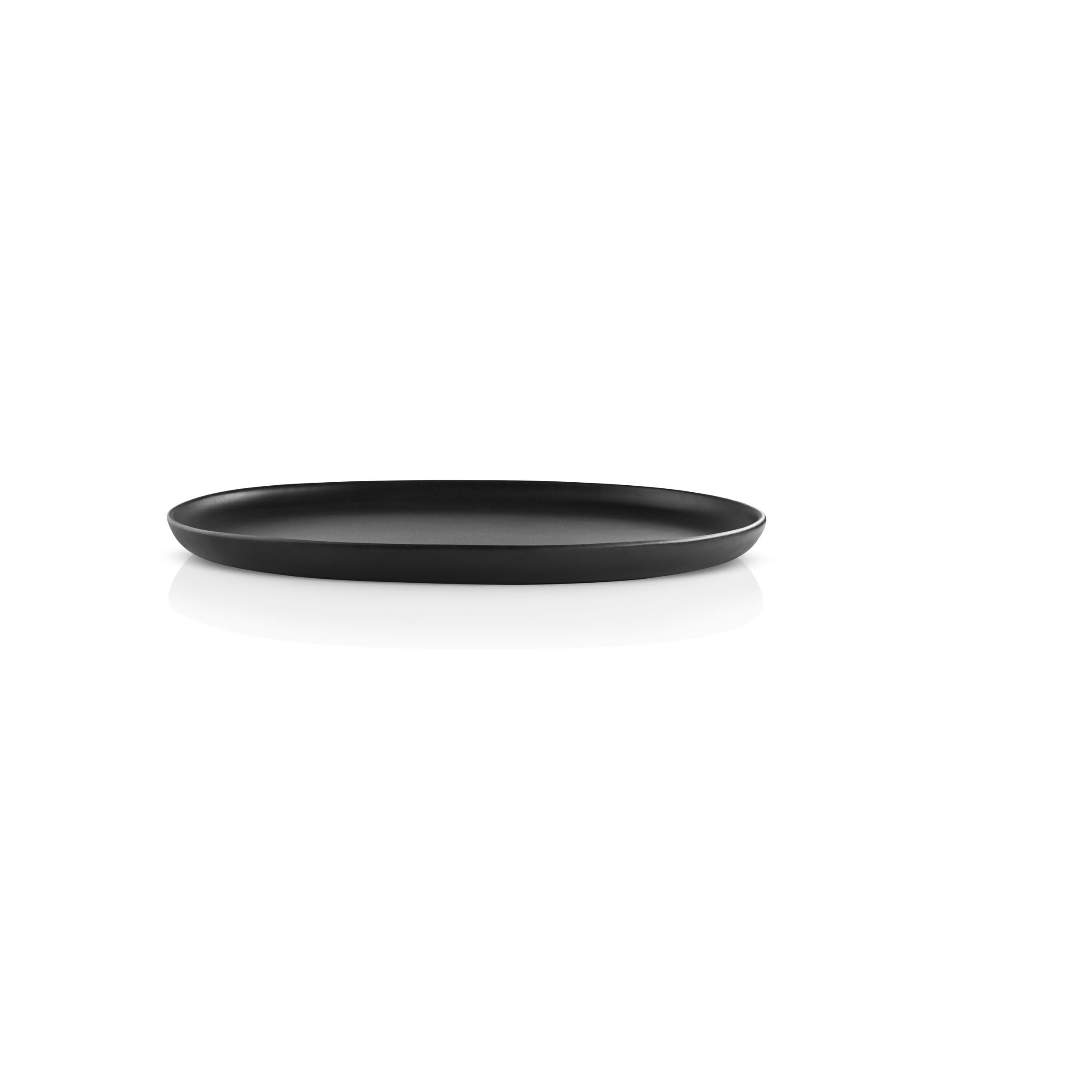 EVA SOLO Nordic Kitchen 36cm Oval Serving Platter - Minimalist Black Serving Dish for Appetizers, Cheese & Charcuterie | Elegant Dinner Party & Holiday Entertaining Platter