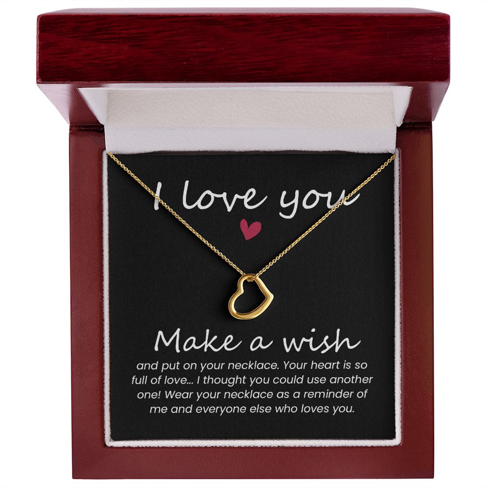 Heart Necklace for Women - Elegant Gift for Wife, Mom, Girlfriend - Perfect for Christmas, Birthday, Anniversary & Valentine's Day - Ideal for Romantic Occasions & Special Moments