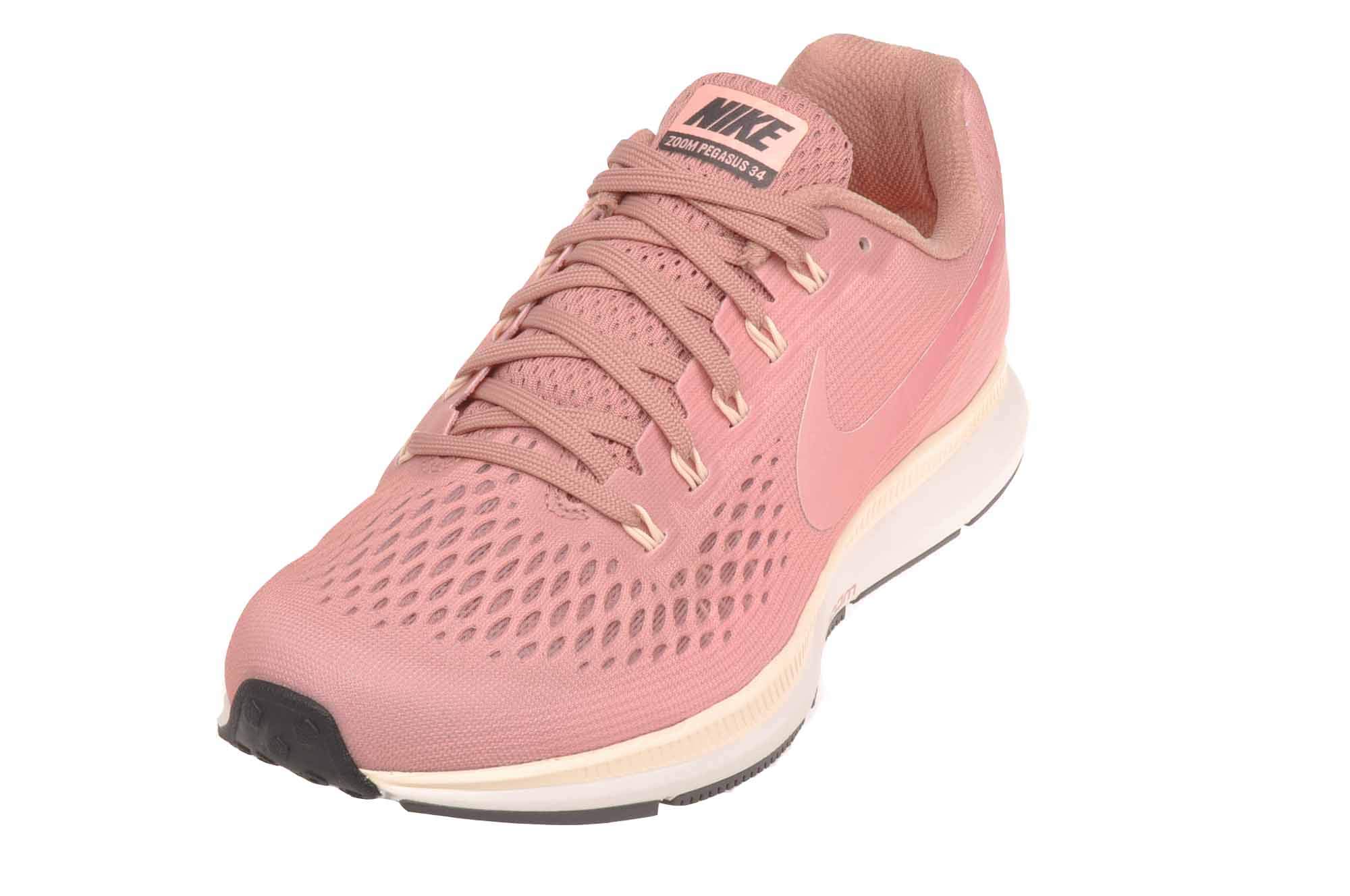 Nike Women's Air Zoom Pegasus 34 Running Shoes - Pink Size 7.5 Wide (C/D/W) - Lightweight Gym & Training Shoes for Women - Perfect for Jogging, Workouts & Athletic Performance