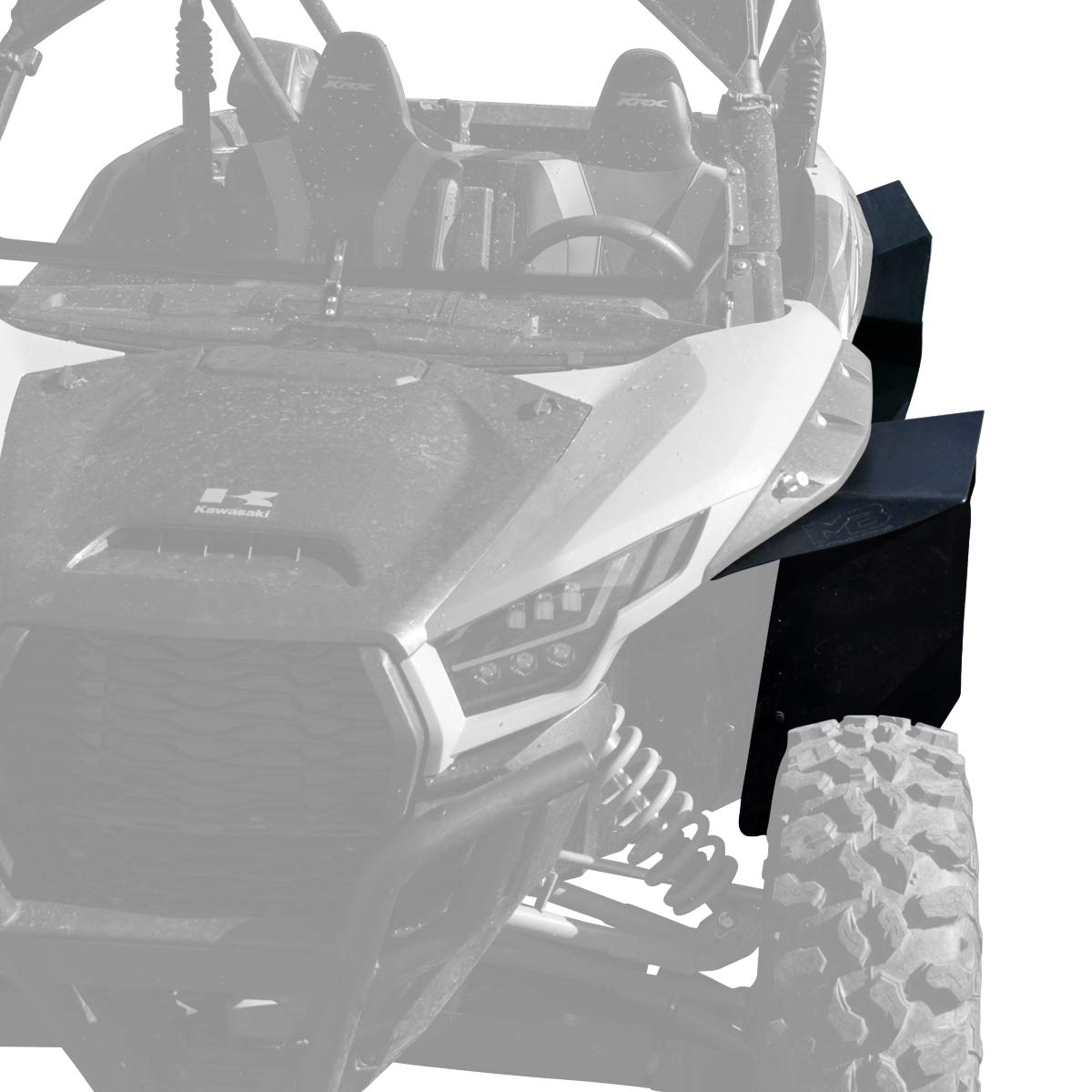 Ultra Max Coverage Front & Rear Fender Flares for Kawasaki KRX 1000 - Heavy Duty UTV Protection for Off-Road, Mud & Trail Riding