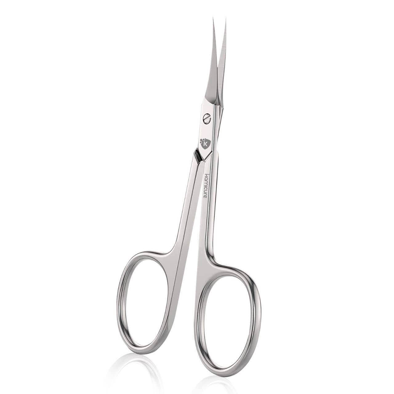 Premium Curved Cuticle Scissors for Men & Women - Ultra Fine Professional Manicure & Pedicure Tool for Nail Care, Cuticle Trimming, Eyelash Shaping - Perfect for Home Salon & Travel Grooming Kit