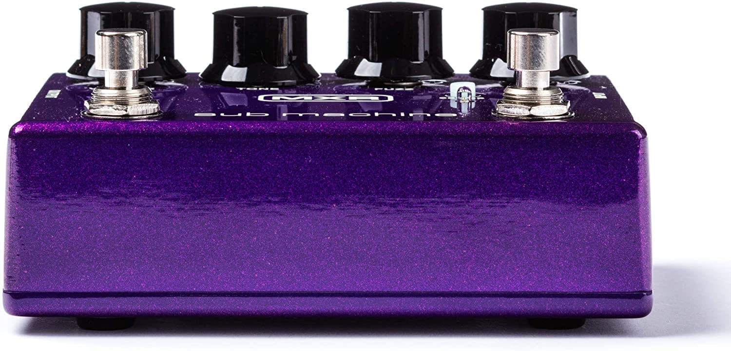 MXR M225 Sub Machine Fuzz Guitar Effects Pedal Bundle with MXR Instrument Cable & 2 Patch Cables - Professional Distortion Pedal for Electric Guitar, Bass & Studio Recording - Perfect for Rock, Metal & Live Performances