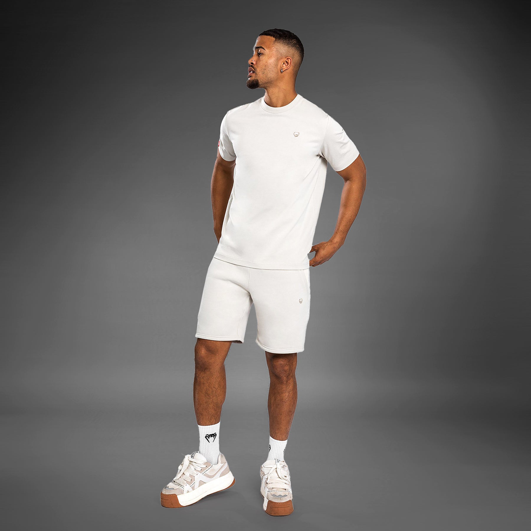 Venum Silent Power T-Shirt for Men - Light Sand Color - Comfortable & Breathable Workout & Training Tee for Gym, MMA & Casual Wear