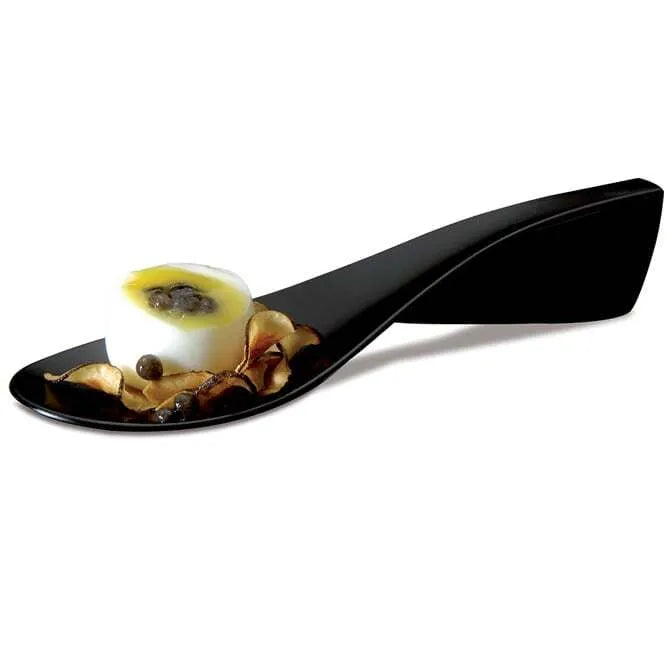 Premium Plastic Tasting Spoon - BPA-Free, Disposable Black Sampling Spoon for Food Testing, Cooking, Ice Cream, Yogurt & Dessert Tasting - Ideal for Restaurants, Catering & Home Kitchens