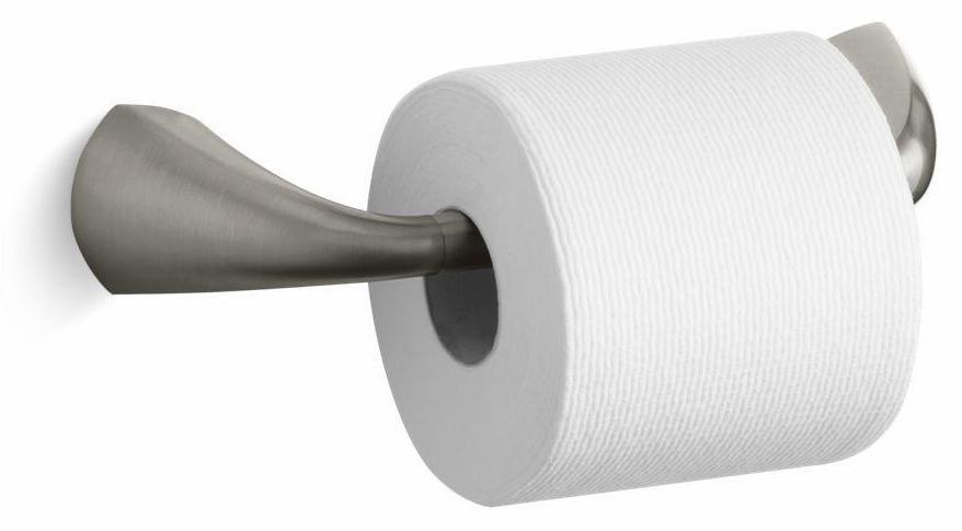 Alteo Pivoting Toilet Paper Holder - Brushed Nickel Finish (Model 37054 BN) by Kohler | Modern Bathroom Accessory for Home & Commercial Use