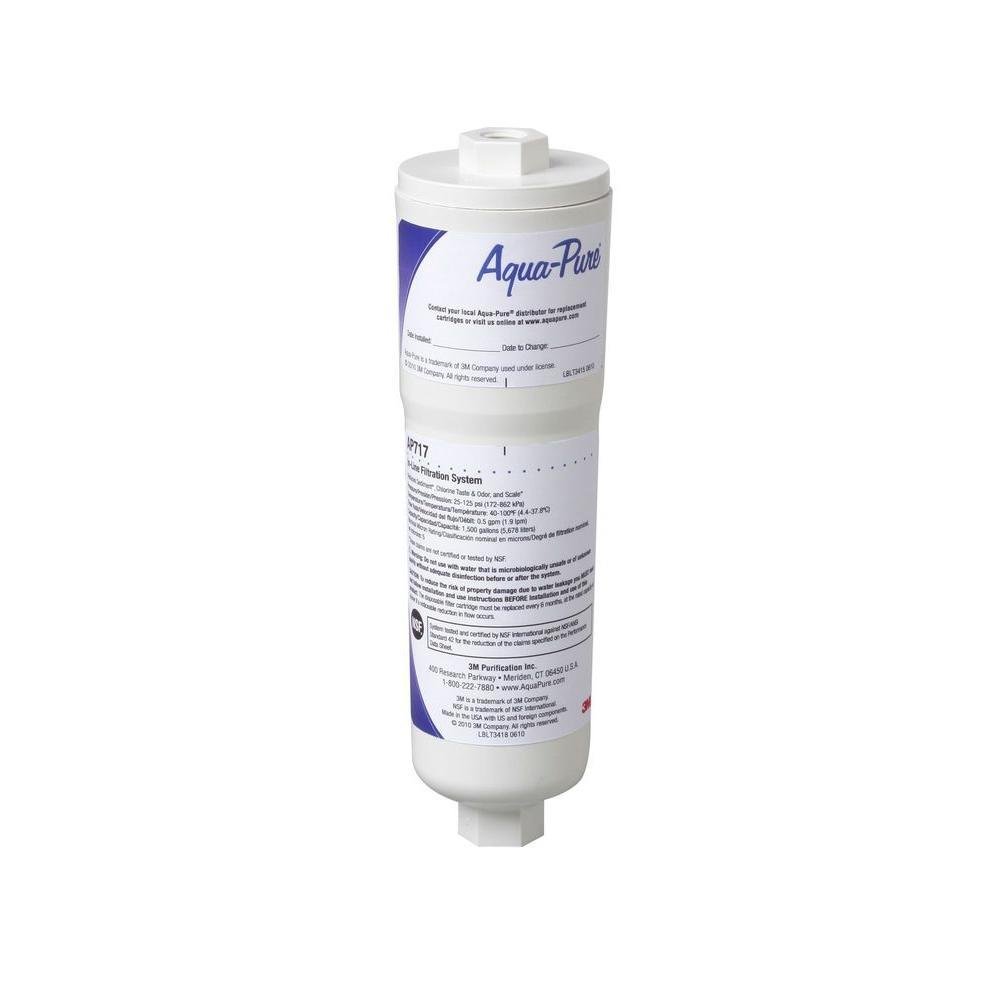 3M CUNO Aqua-Pure AP717 Refrigerator Water Filter Replacement (5-Pack) - Compatible with Ice Makers & Drinking Water Systems for Clean, Fresh Water at Home