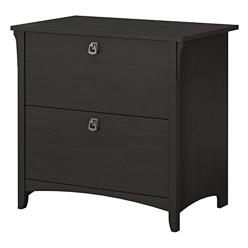 Vintage Black 2-Drawer File Cabinet by Scranton & Co - Office Storage Solution for Home & Business Organization