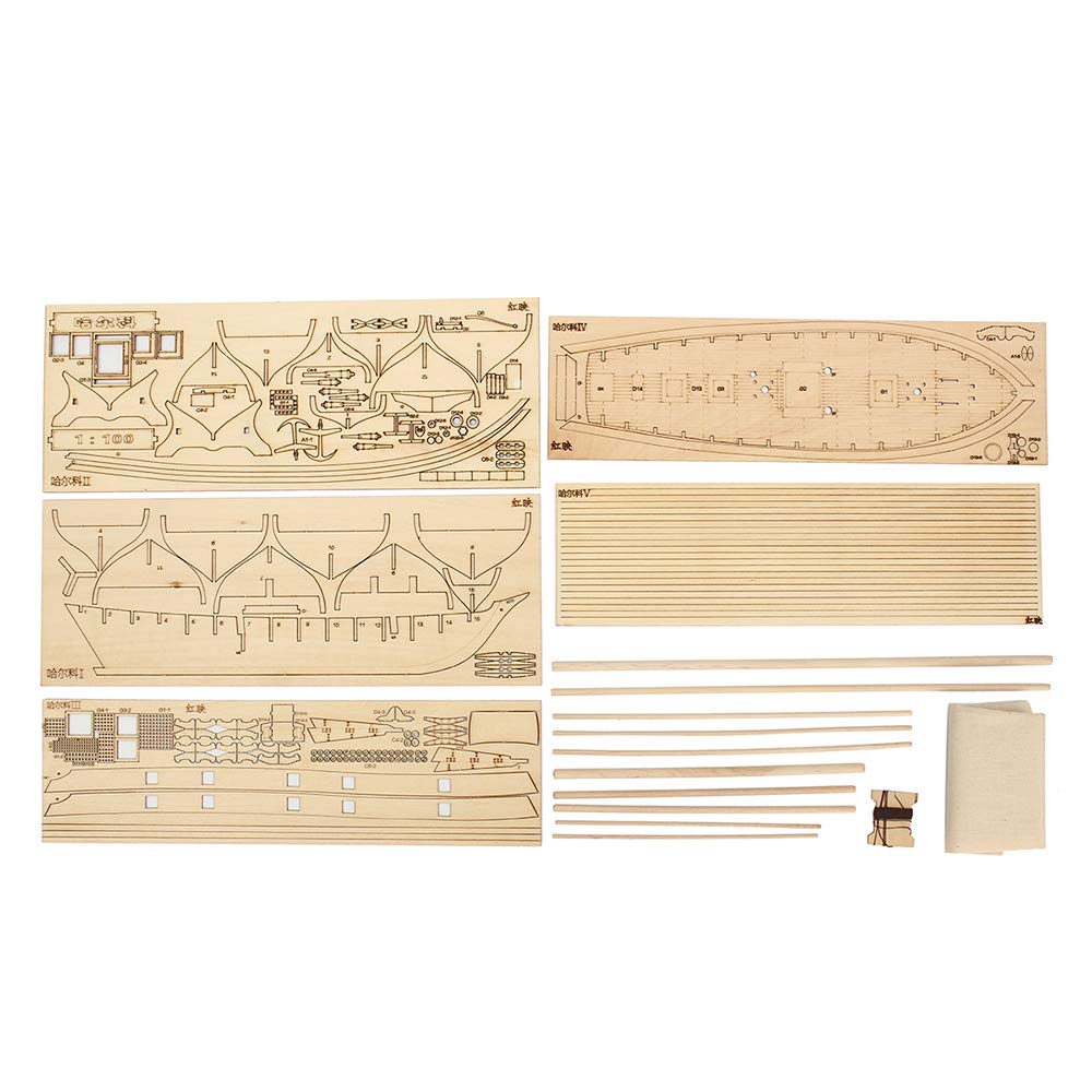 FAJIA DIY Wooden Ship Model Kit - Handcrafted Sailing Boat Assembly Set for Adults & Kids - Perfect Scale Model Decor, Educational Toy & Unique Gift for Home Office Display, Birthday Present & Nautical Themed Decorations