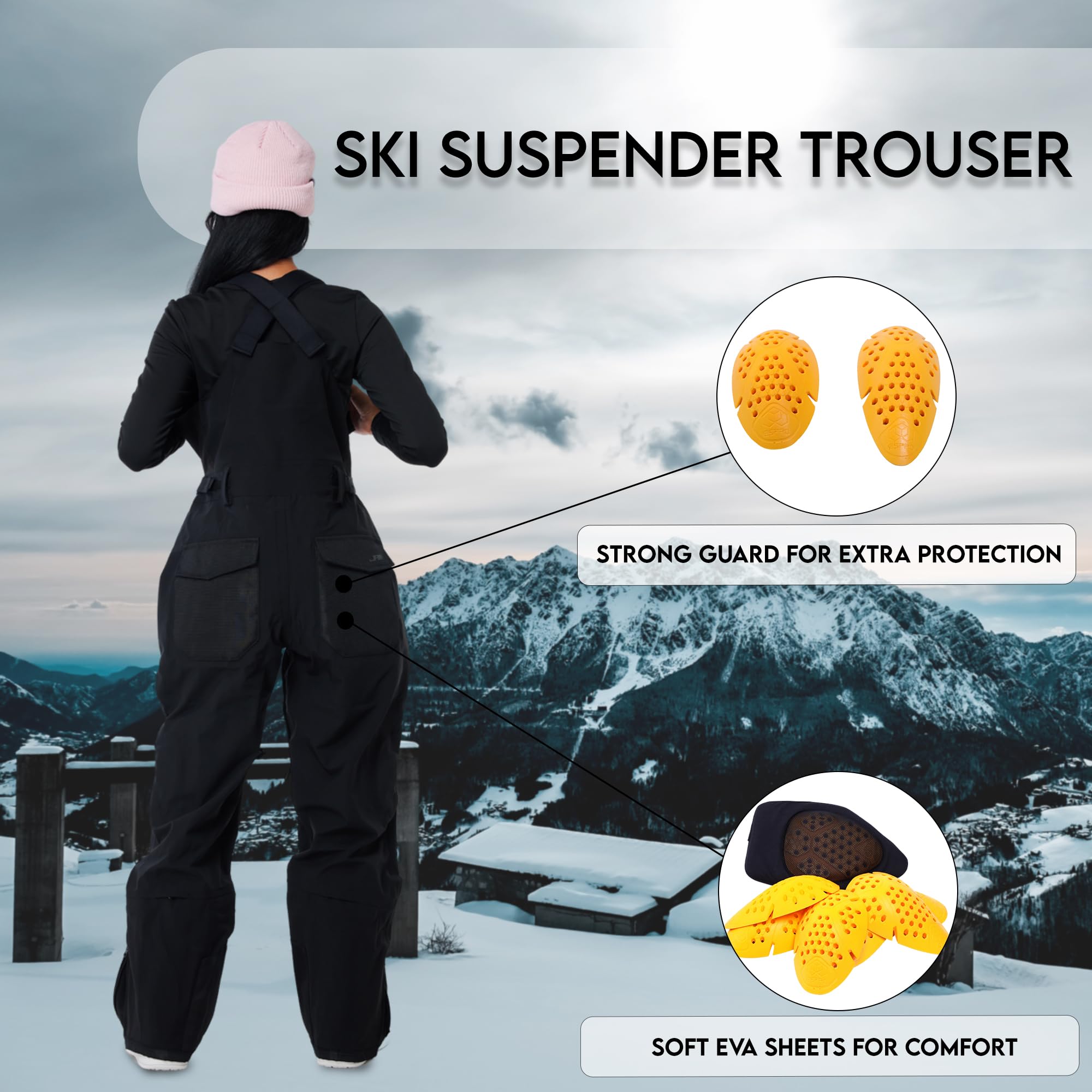 One Piece Ski Suit for Women & Men - Insulated Waterproof Snowsuit with Enhanced Safety Features | Perfect for Skiing, Snowboarding & Winter Sports