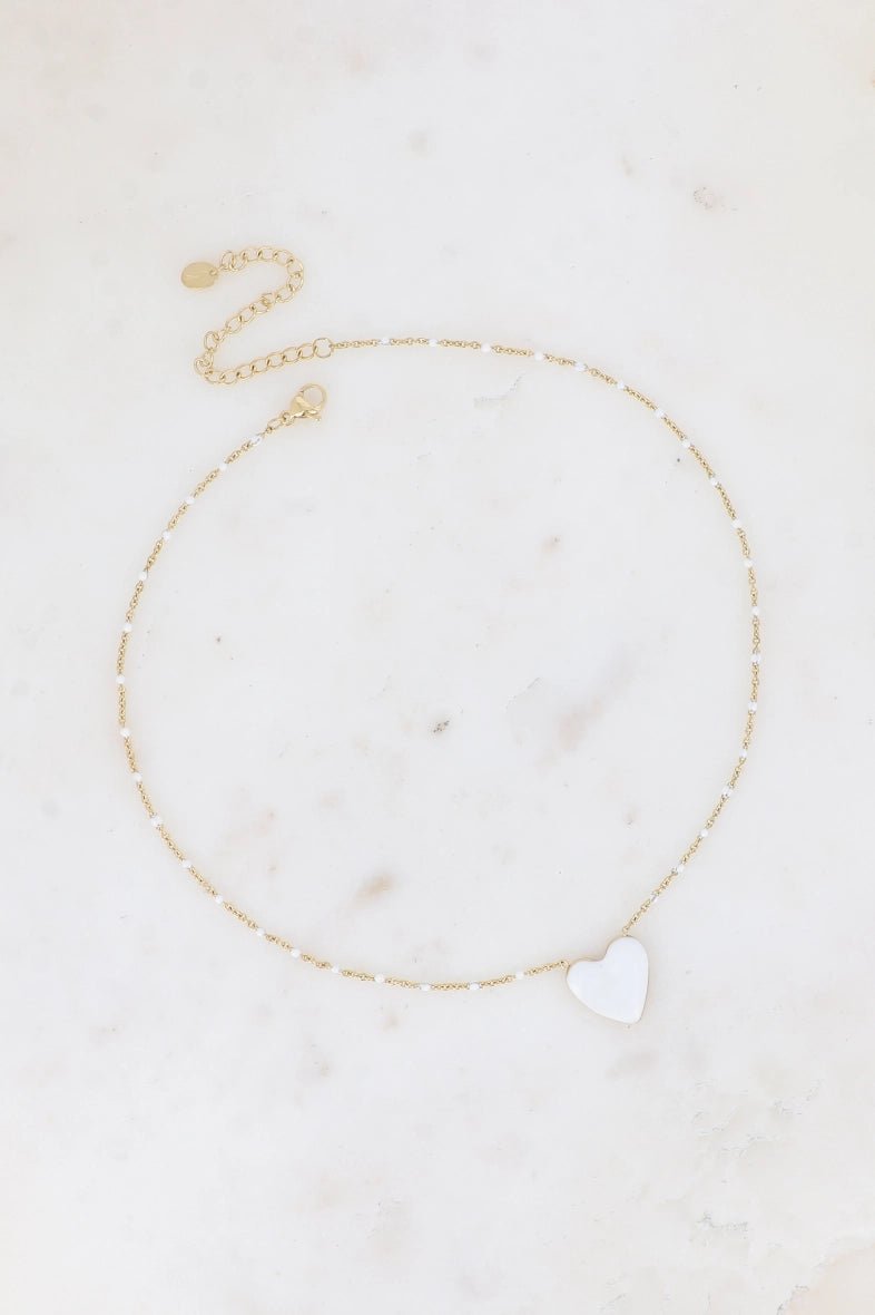 Cristobal Heart Resin Pendant Necklace for Women - Elegant Fashion Jewelry Gift for Valentine's Day, Anniversary & Special Occasions