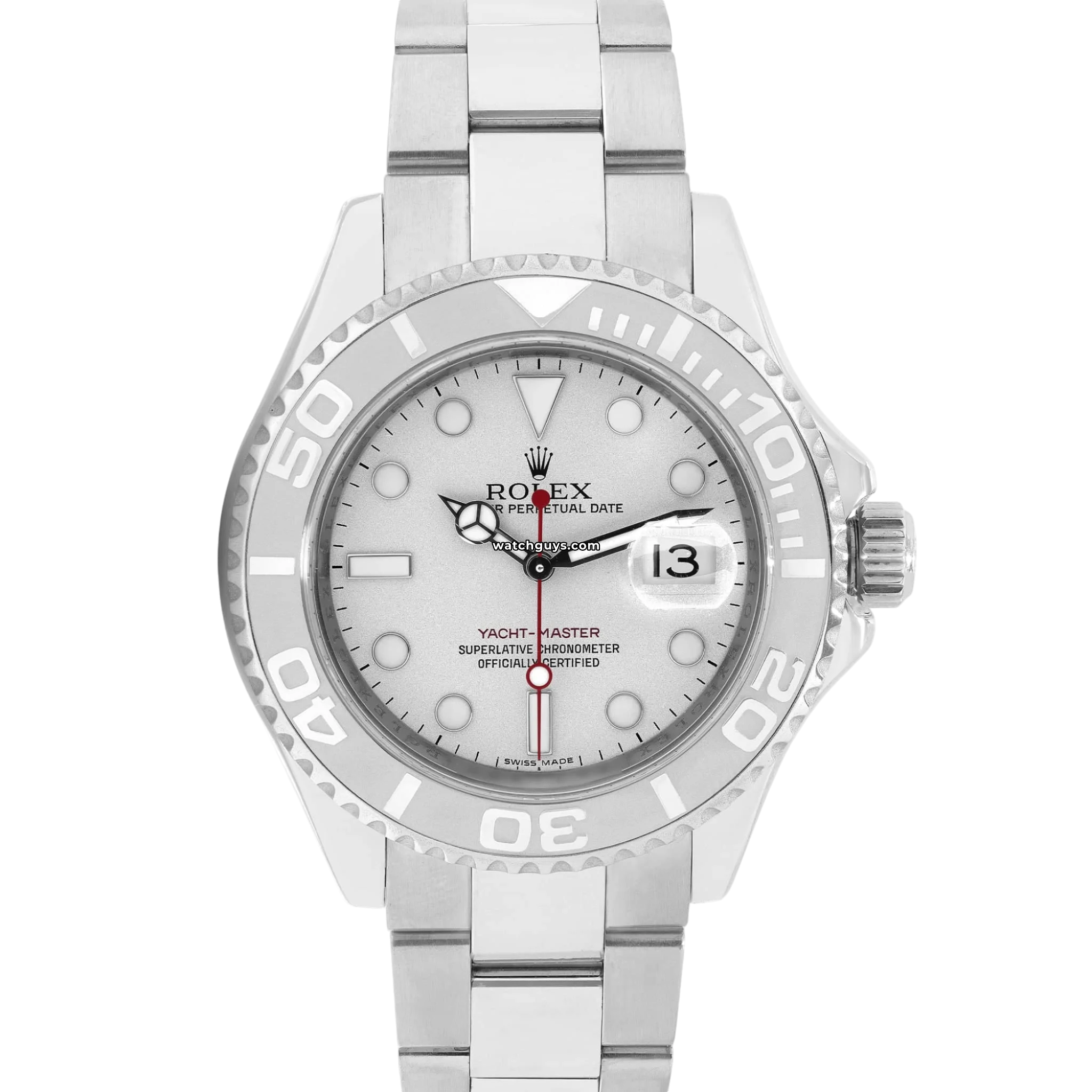 Rolex Yacht Master 16622 Platinum Men's Luxury Watch - Premium Stainless Steel & Platinum Diving Timepiece for Sailing, Yachting & Special Occasions