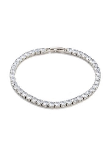 Jessie Sterling Silver 4mm CZ Tennis Bracelet for Women - Elegant Cubic Zirconia Jewelry for Everyday Wear, Parties & Special Occasions