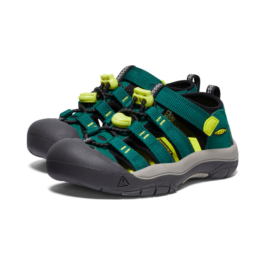 Little Kids' Newport H2 Sandals | Aventurine Green/Evening Primrose | Comfortable Water Shoes for Beach, Pool & Outdoor Play