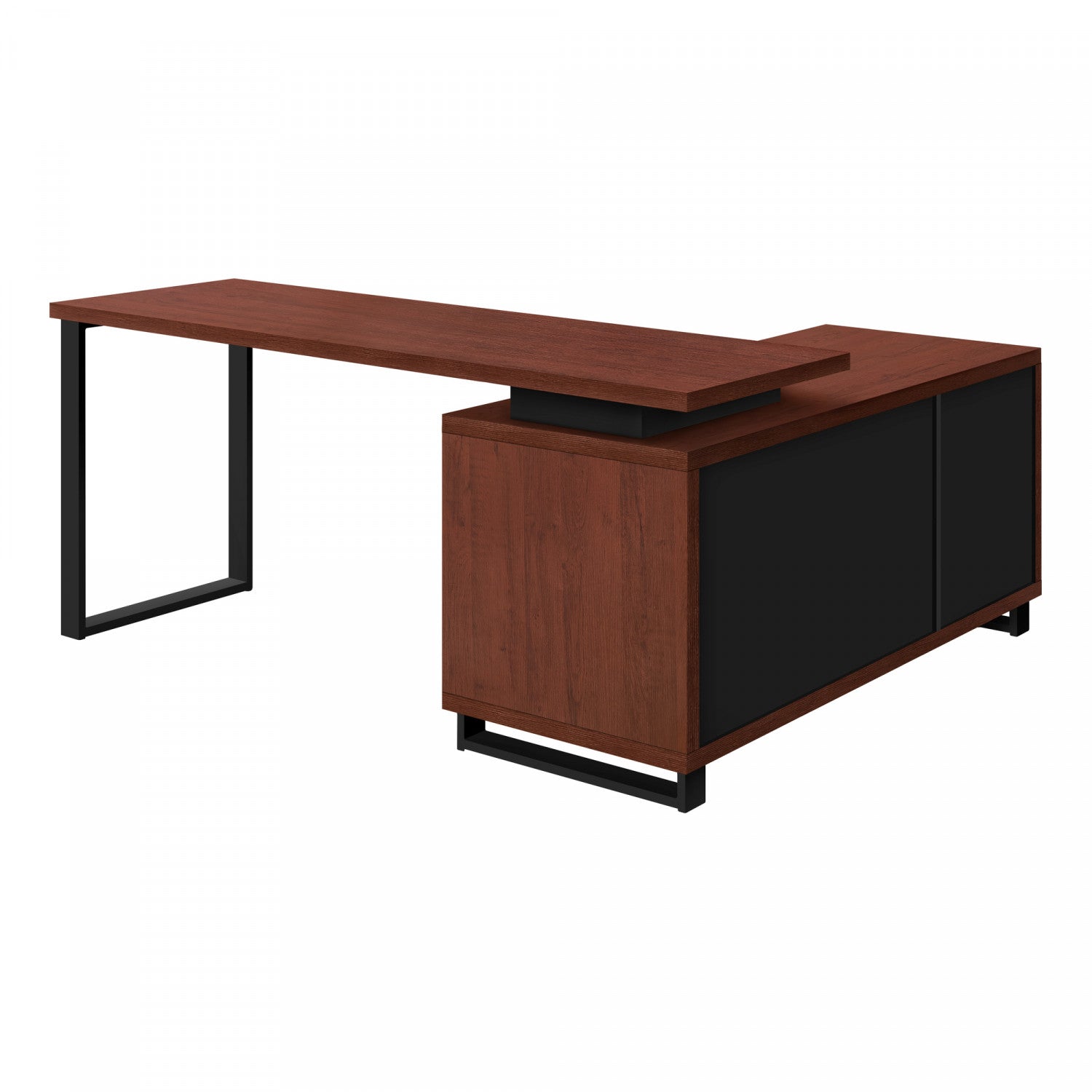 Premium Runo Desk with Cherry Wood Finish - Stylish and Durable Home Office Furniture for Work or Study