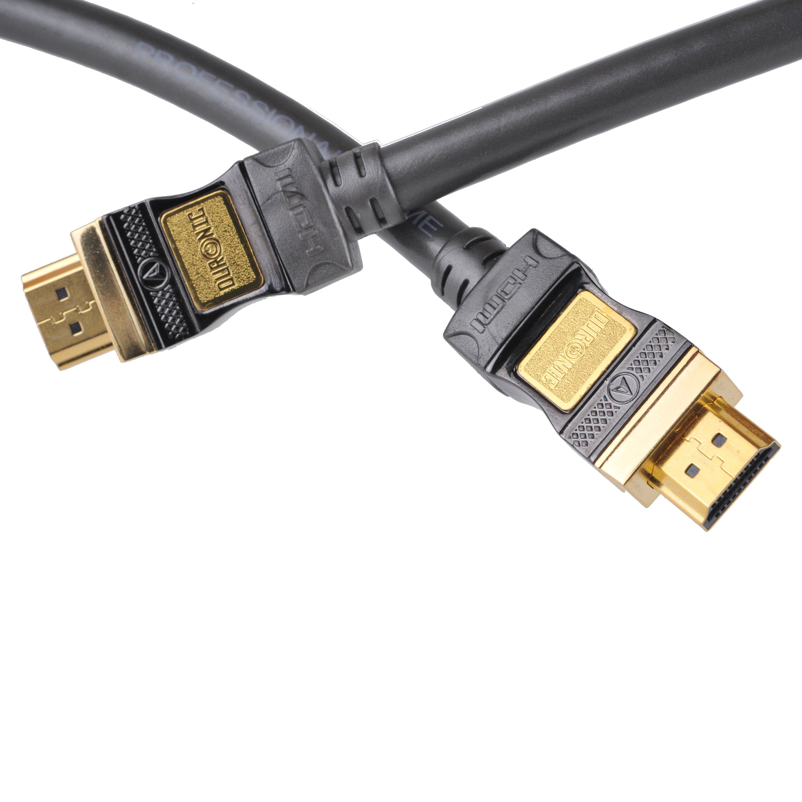 Premium Duronic HDC50/2 High Speed HDMI 1.4 Cable with Gold Plated Connectors & Ethernet Support - 4K/3D/HDTV Compatible for PS3, PS4, Xbox, Smart TVs, Home Theater & Gaming Setup - Durable 6ft HDMI to HDMI Cable for Crystal Clear Audio Video Transmission