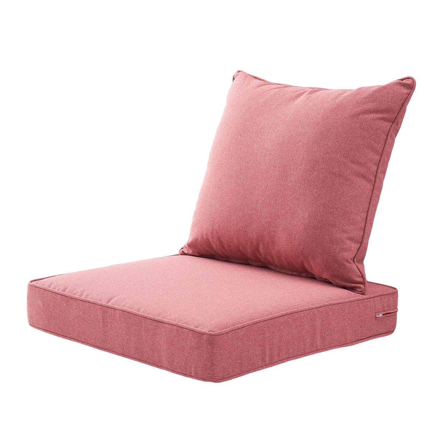 ARTPLAN Waterproof Outdoor Chair Cushions Set - All Weather Deep Seat & Back Pillows for Patio Furniture - Perfect for Garden, Poolside, Deck, and Porch Relaxation