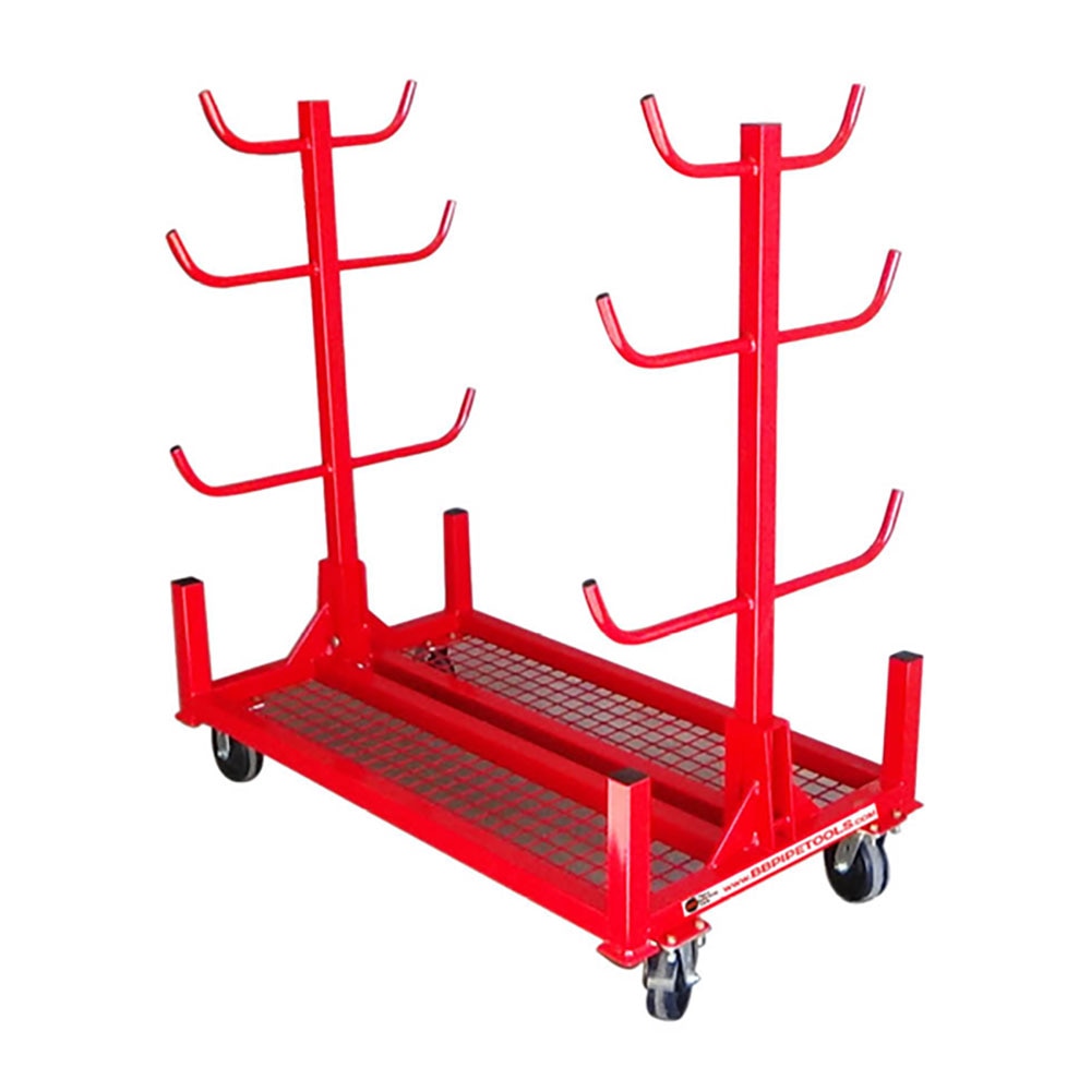 B&B Pipe Tools 2033 4F Conduit Stacker Cart - Heavy Duty Metal Conduit Carrier for Electrical Wiring Projects | Perfect for Job Sites, Construction, and Industrial Use