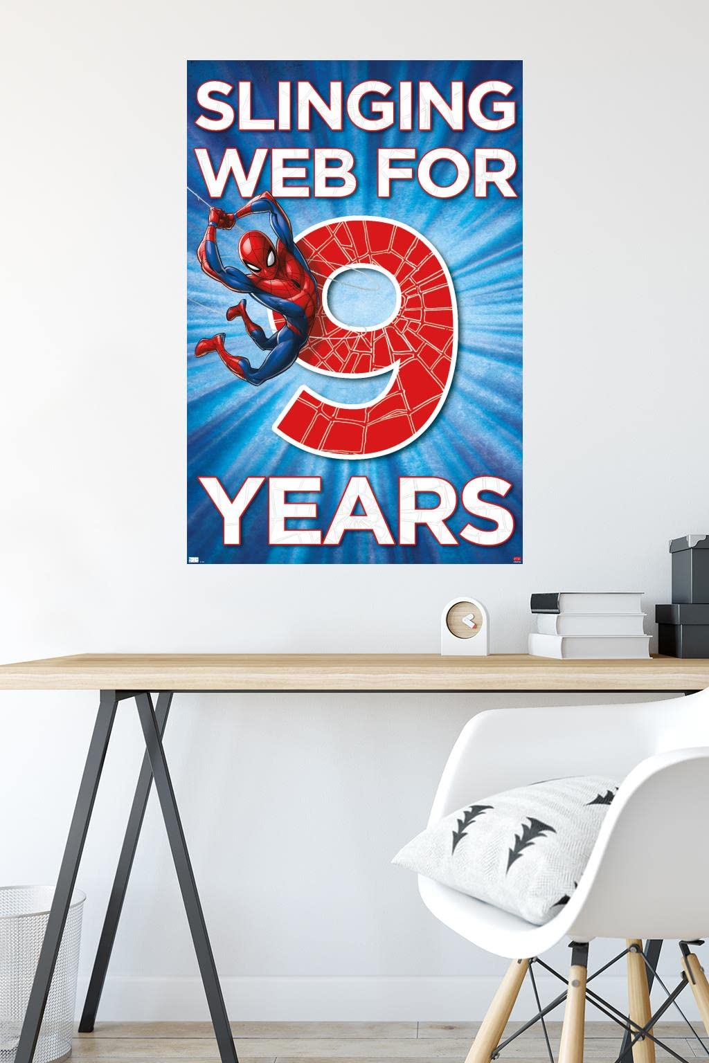 Marvel Spider-Man Happy 9th Birthday Wall Poster - 34