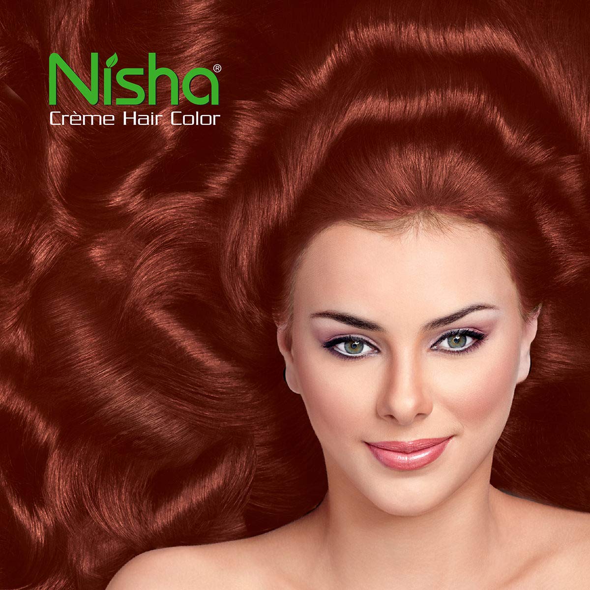 Nisha Cream Hair Color - Ammonia-Free Formula for Rich, Bright & Long-Lasting Shine (120ml, Mahogany 5.5) | Smooth Hair Care for Daily Styling & Salon-Quality Results at Home