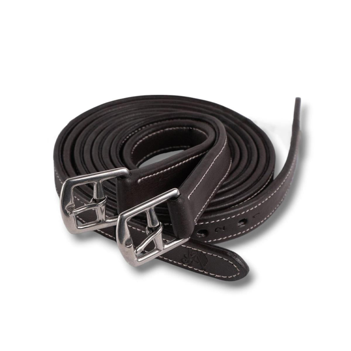 Premium Jake Adams Stirrup Leathers for Equestrian Riding - Durable & Comfortable Leather Stirrups for Horseback Riding, Dressage & Show Jumping