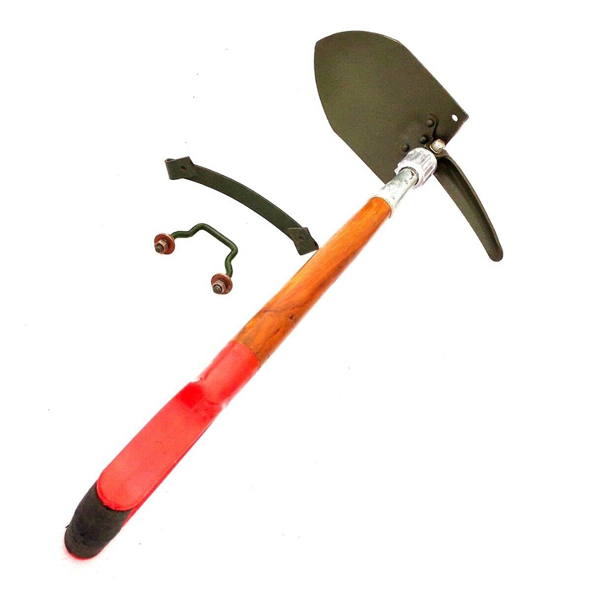 Multi-Function Folding Steel Shovel - Compact Camping & Gardening Spade for Outdoor Adventures, Survival, and Yard Work