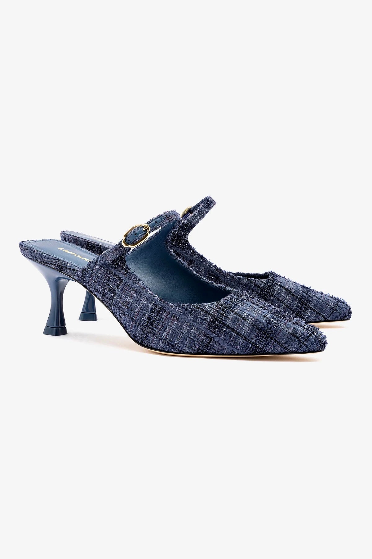 Ines Mule Shoes in Marlin Tweed - Comfortable Loafers for Women | Perfect for Office, Casual Outfits & Everyday Wear