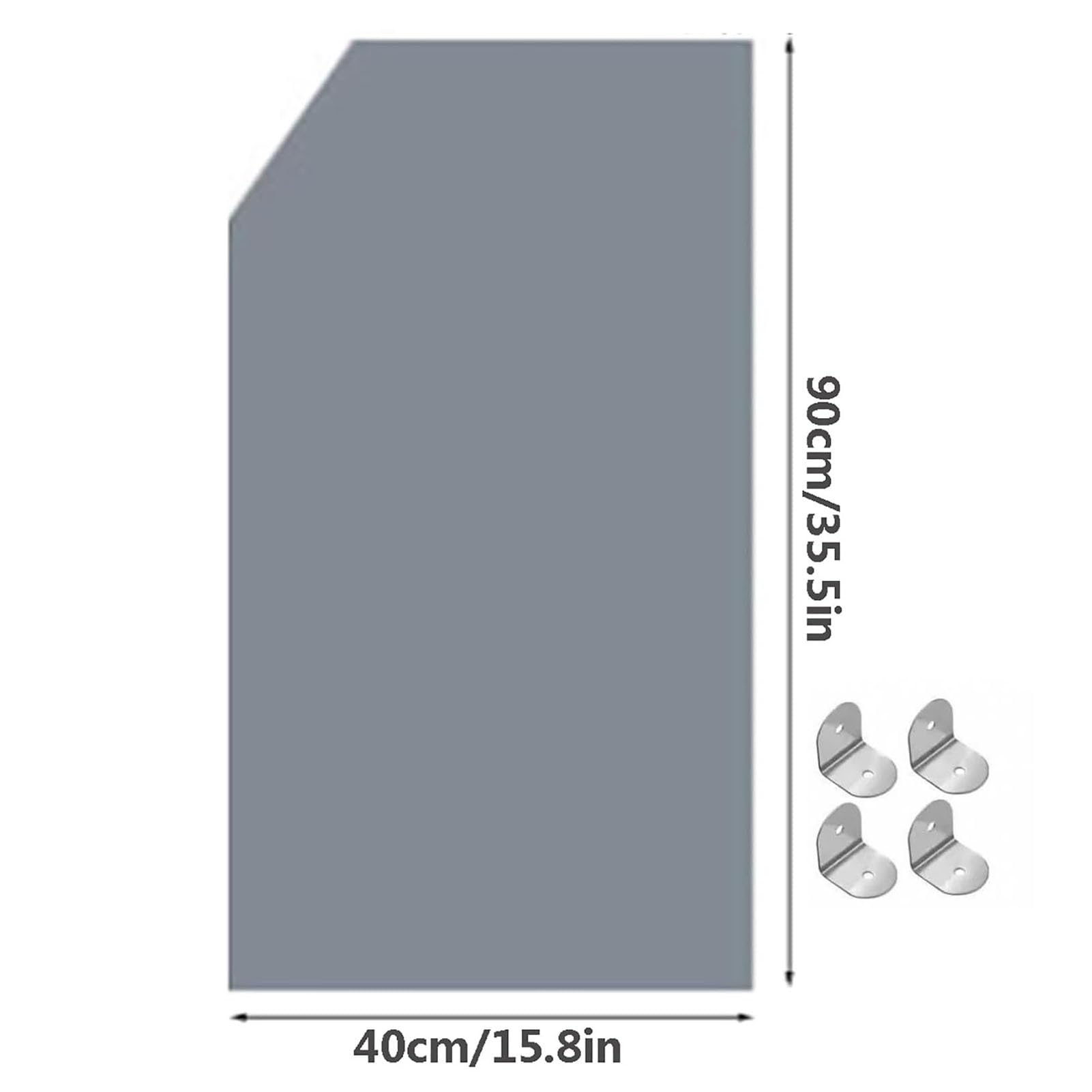 Wall-Mounted Urinal Partition Screen for Men - Privacy Divider for Public Restrooms, Bathrooms & Schools - Durable Toilet Privacy Panel (1PC) - Ideal for Commercial Spaces, Office Buildings & High-Traffic Areas