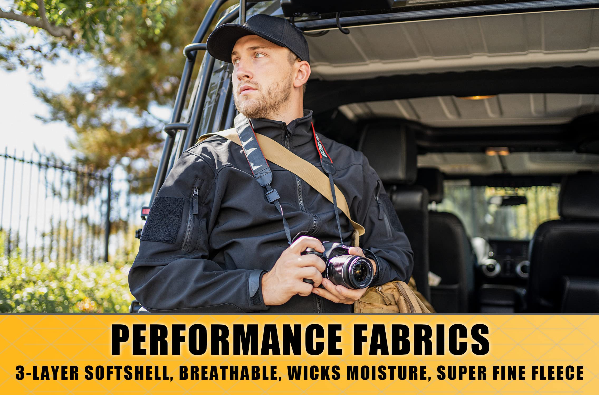 Condor Summit Zero Softshell Jacket - Lightweight Water-Resistant Outdoor Jacket for Hiking, Camping & Adventure - Men's Windproof Fleece-Lined Activewear