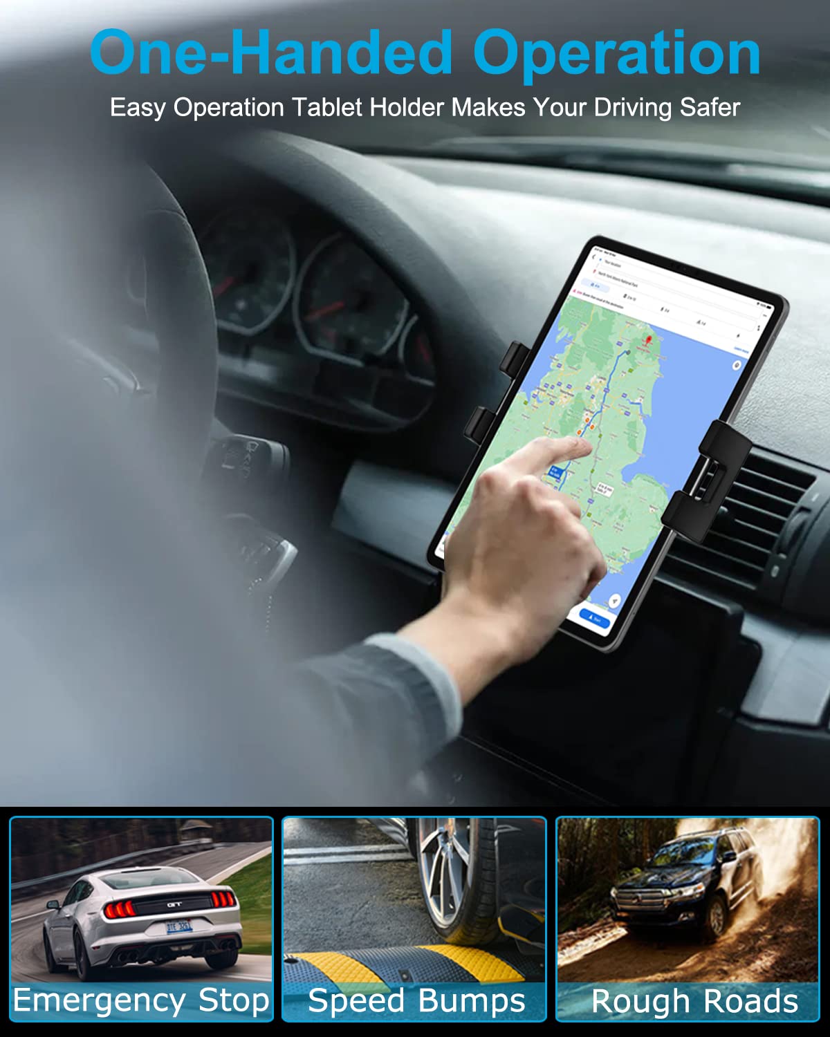 Car Vent Tablet Mount Holder for 4.7-13