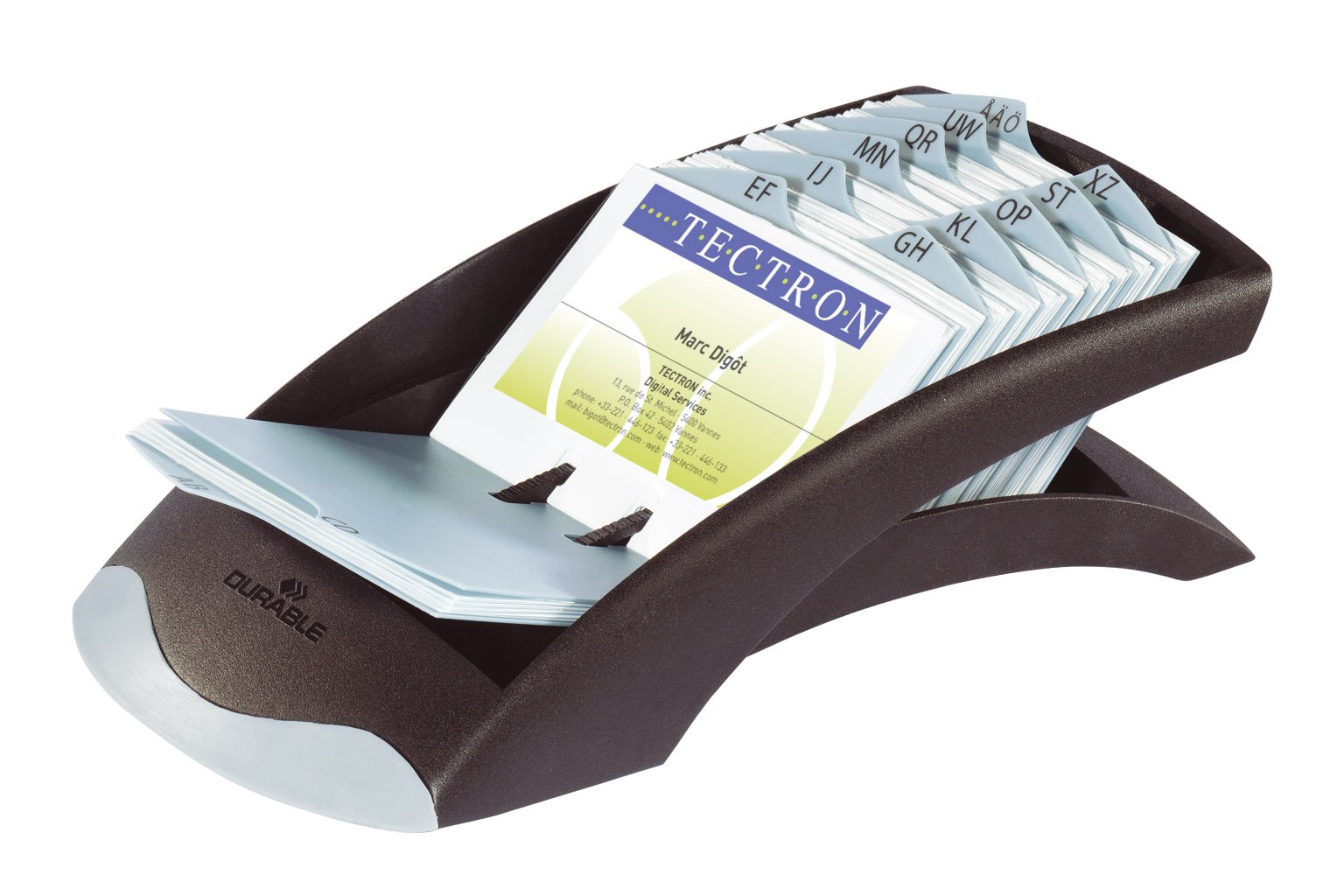 VISIFIX Desk Business Card Organizer for Office & Home Use