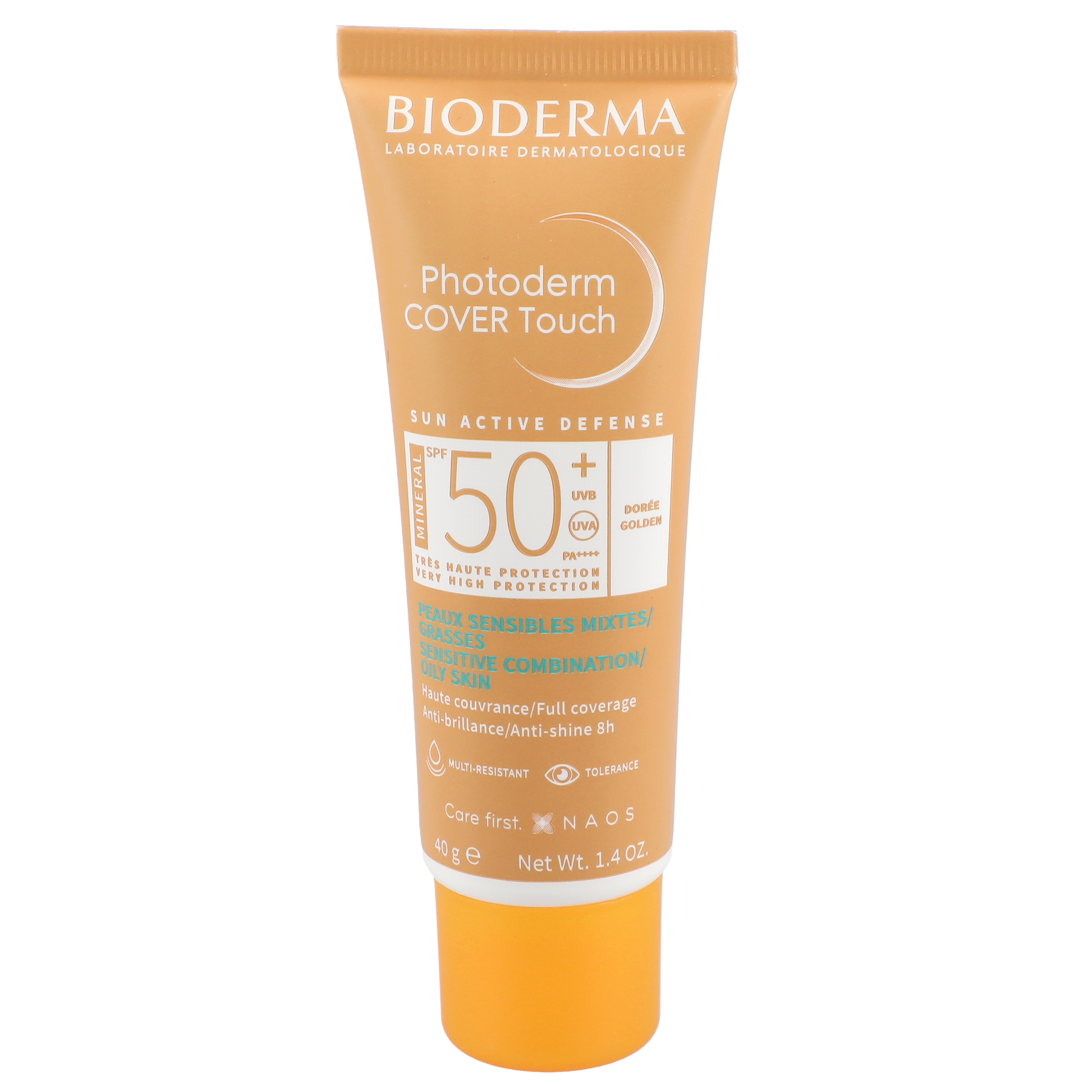 Photoderm Cover Touch Mineral SPF 50+ Golden Tone Sunscreen - 40g | Tinted Moisturizer with Broad Spectrum Protection for Daily Use & Outdoor Activities