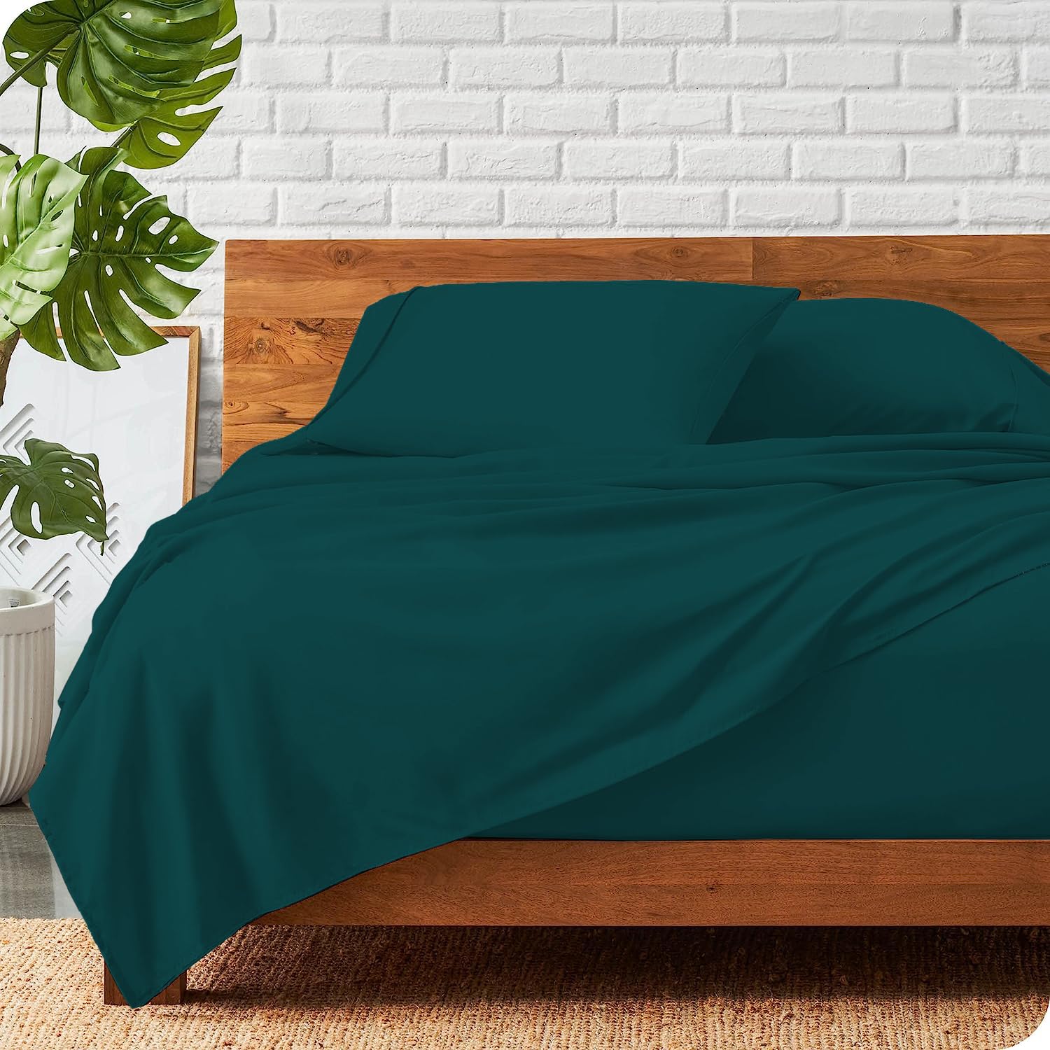 Premium 800 Thread Count Queen Size Egyptian Cotton Bed Sheets Set - 6 PC Luxury Sateen Bedding with Deep Pocket (Fits 15