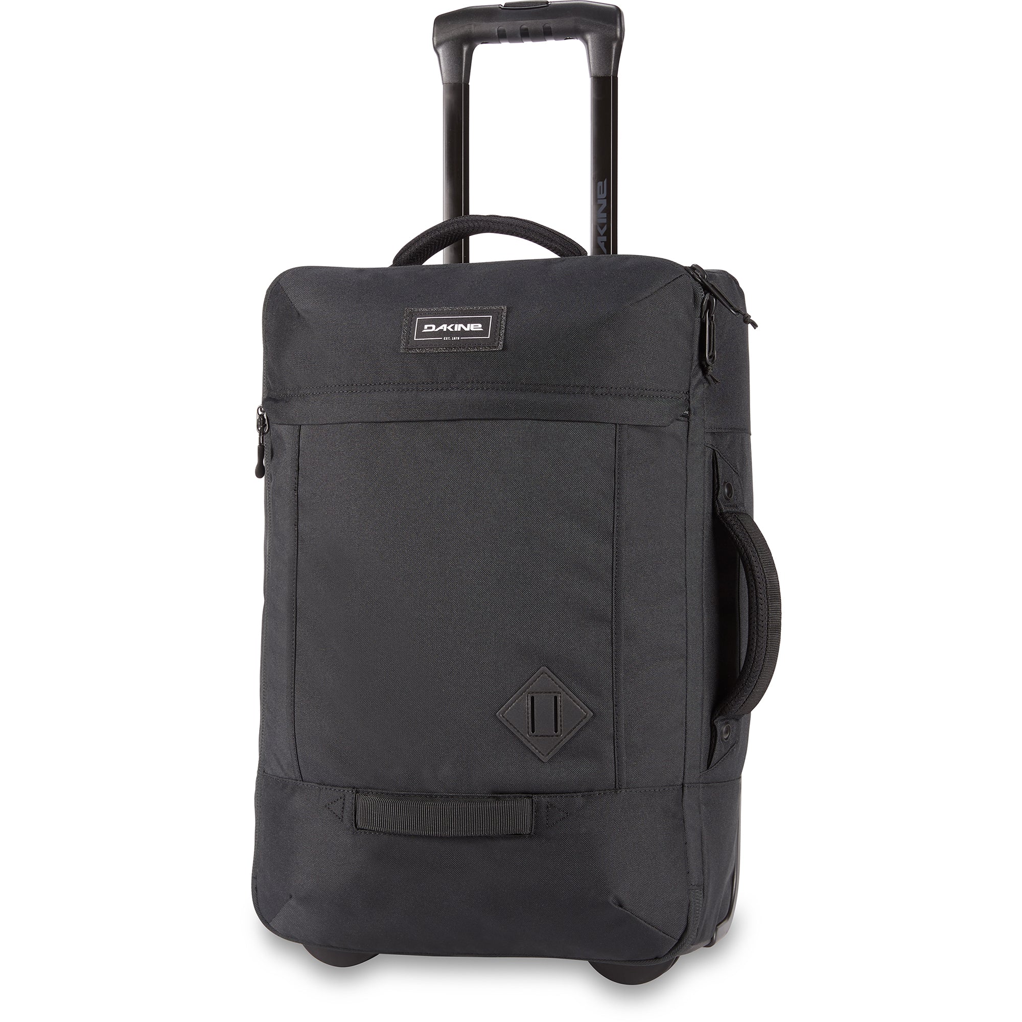 Dakine 365 Carry On Roller 40L Black - Lightweight Expandable Luggage for Travel, Business Trips & Weekend Getaways