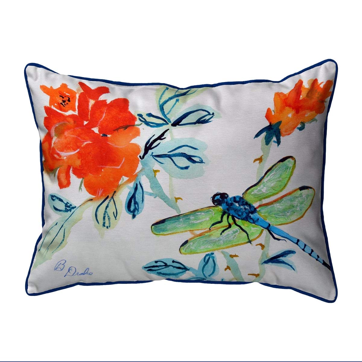 Betsy Drake SN1046 Decorative Throw Pillow 11x14 Inches Multi-Color - Perfect for Sofa, Bed & Home Decor