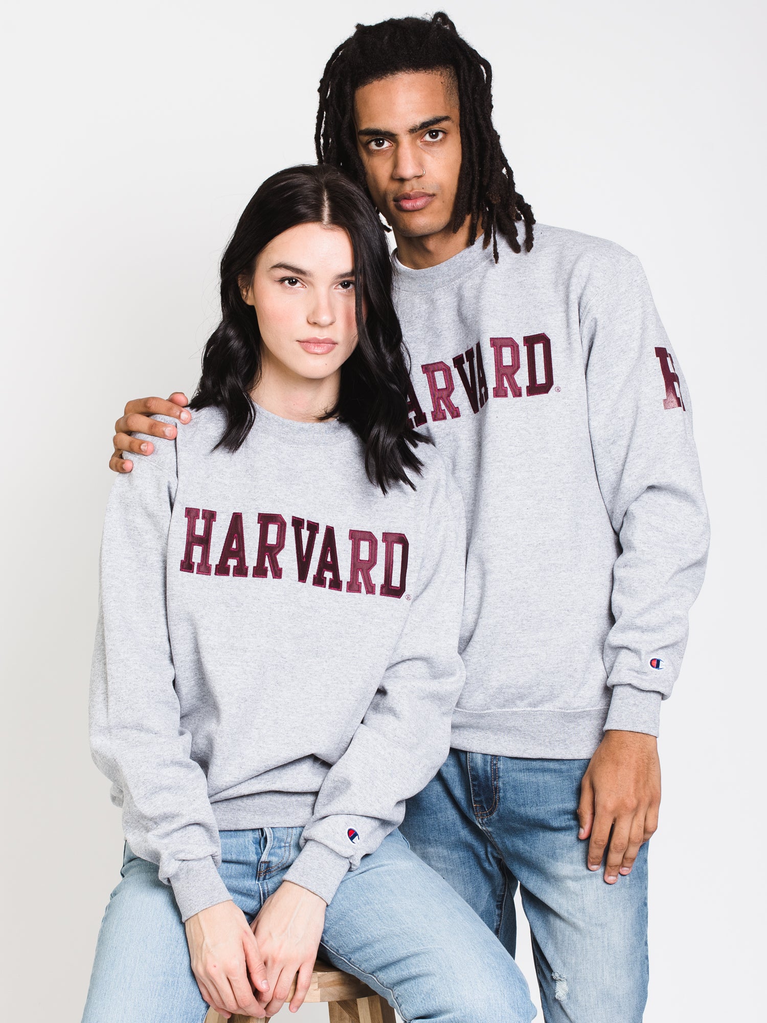 Champion Eco Powerblend Harvard University Crewneck Sweater - Soft & Comfortable Pullover for Men & Women - Perfect for Casual Wear, College Campuses & Gameday Outfits