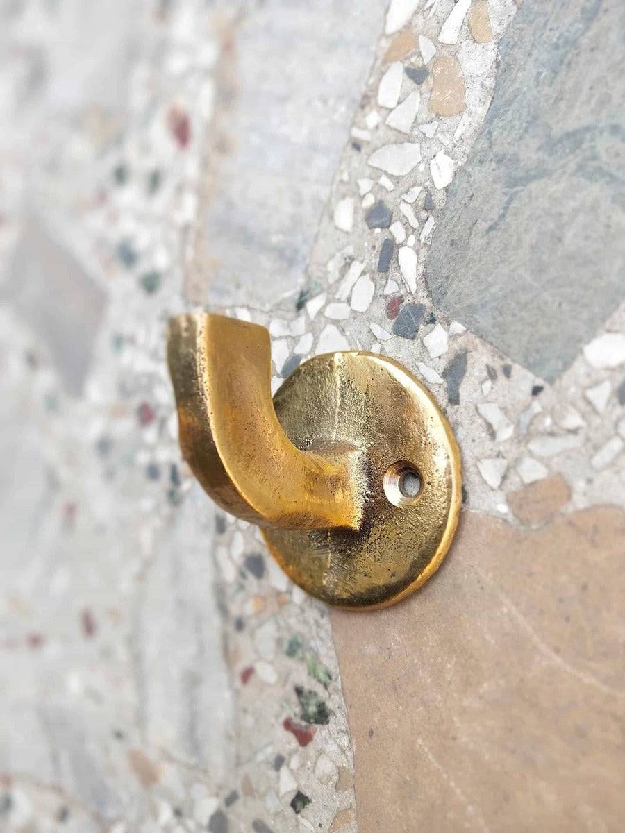 Stainless Steel Towel Hook Hanger - Forme No.08 - Perfect for Bathroom, Kitchen, and Spa Organization