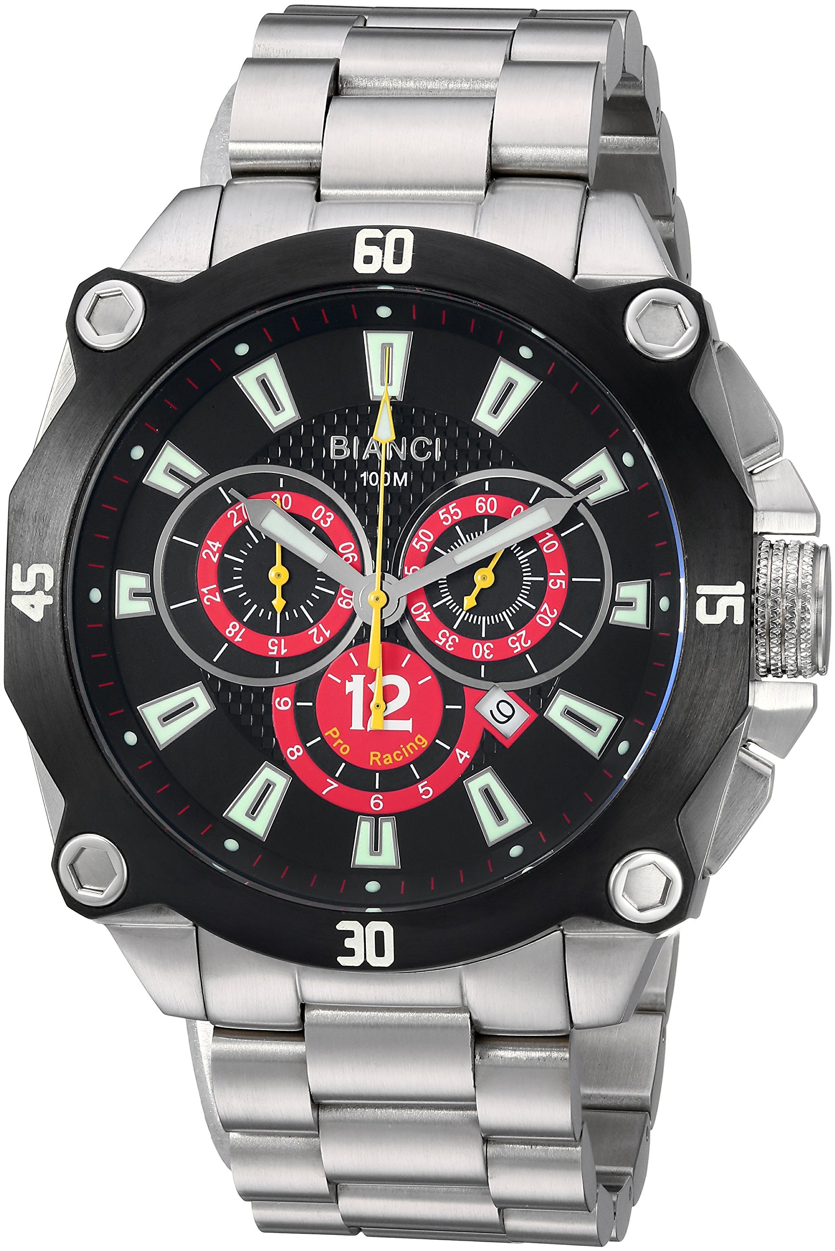Roberto Bianchi RB71013 Enzo Men's Silver Analog Quartz Watch - Stylish Timepiece for Business, Casual & Formal Occasions